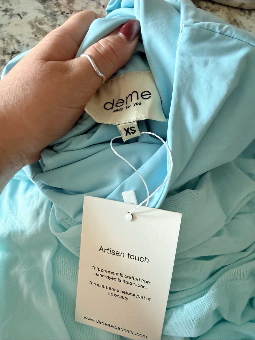 New | Deme By Gabriella Revolve Dahlia Gown In Blue Xs — image 6 of 6